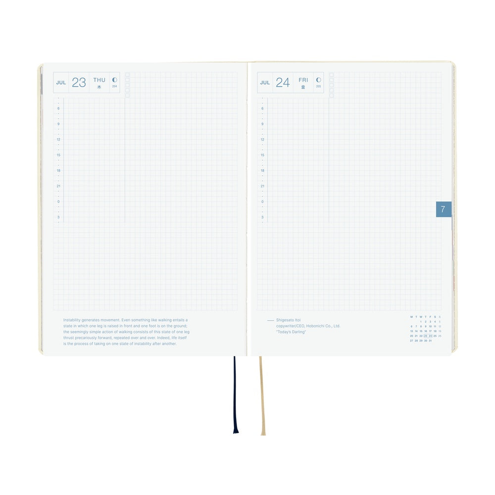 Hobonichi A5 Hon - Slash (Ivory)