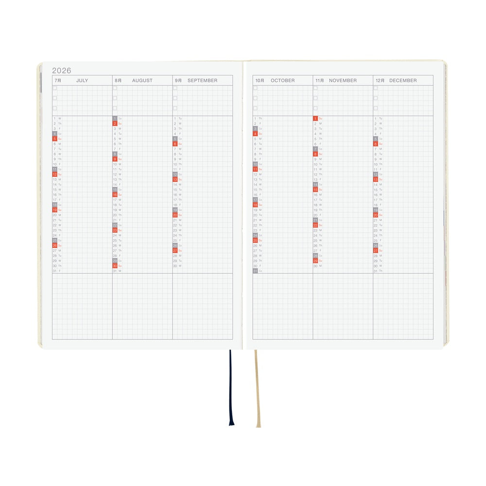 Hobonichi A5 Hon - Slash (Ivory)