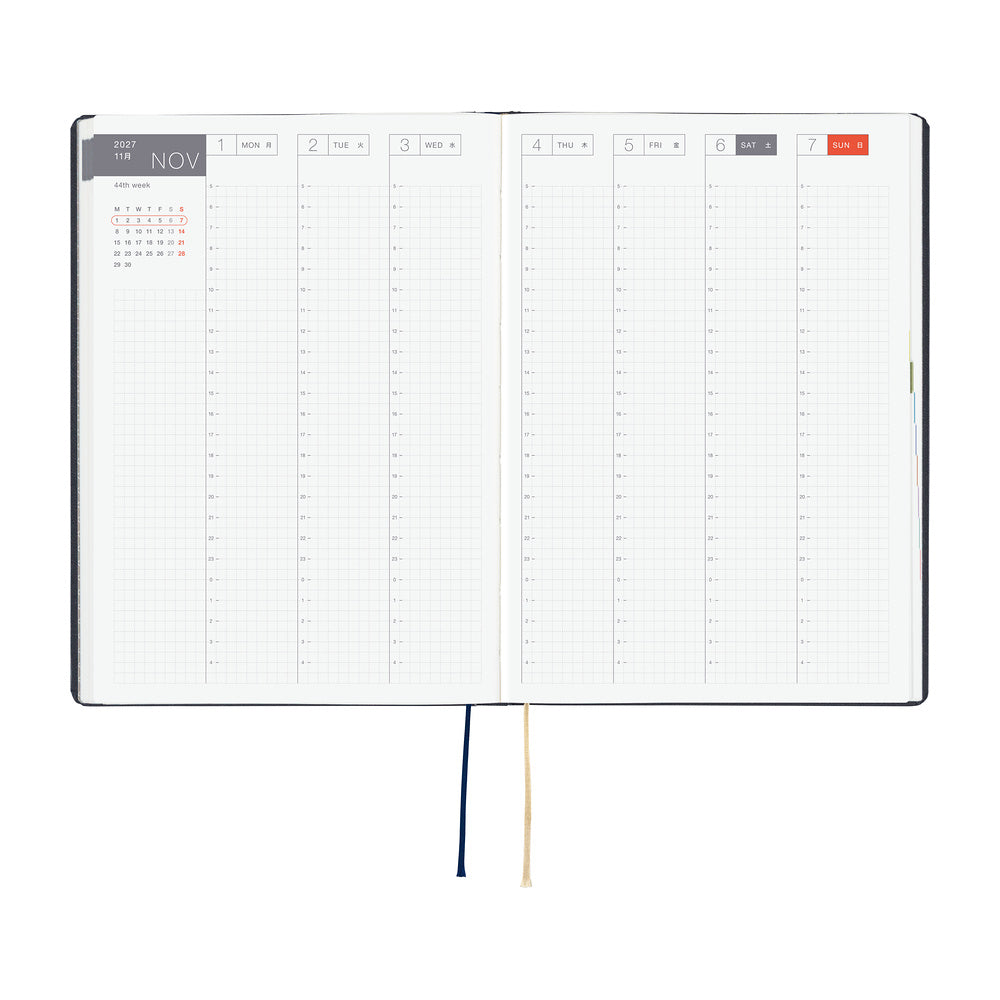 Hobonichi A5 Hon - Slash (Navy)
