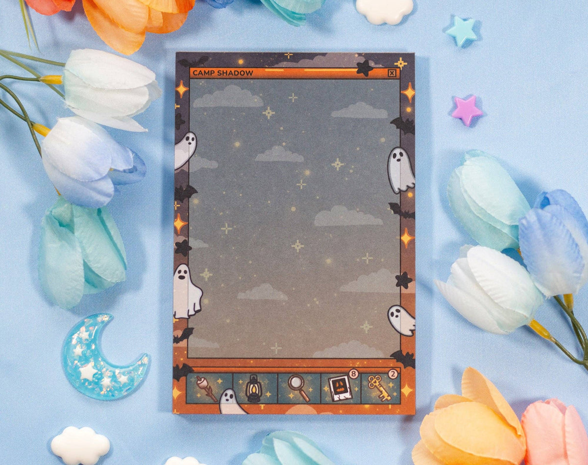 Unicorn Eclipse Camp Shadow Notepad