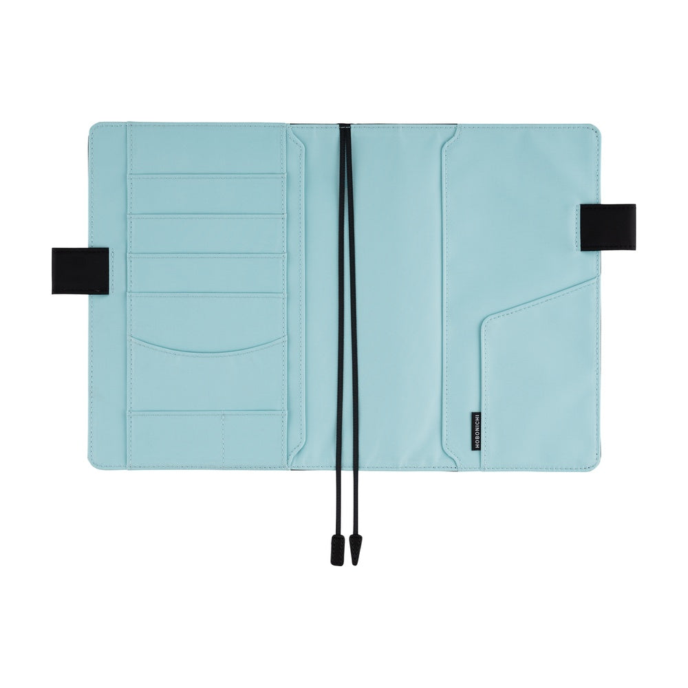 Hobonichi Techo A5 Cousin Cover - Colors: Black x Clear Blue