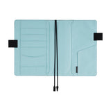 Hobonichi Techo A5 Cousin Cover - Colors: Black x Clear Blue