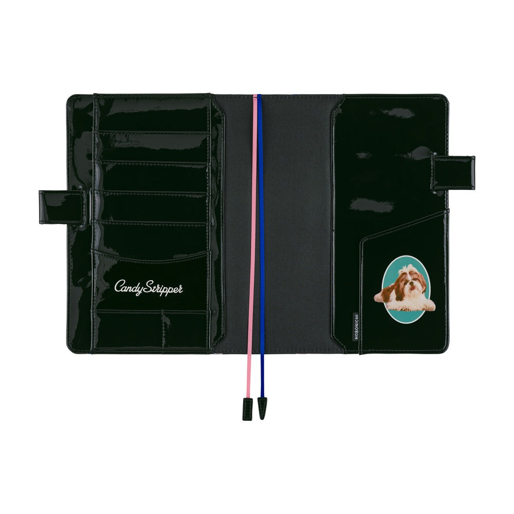 Hobonichi Techo A5 Cousin Planner Set - Candy Stripper: Random Dog & Cat (Black)
