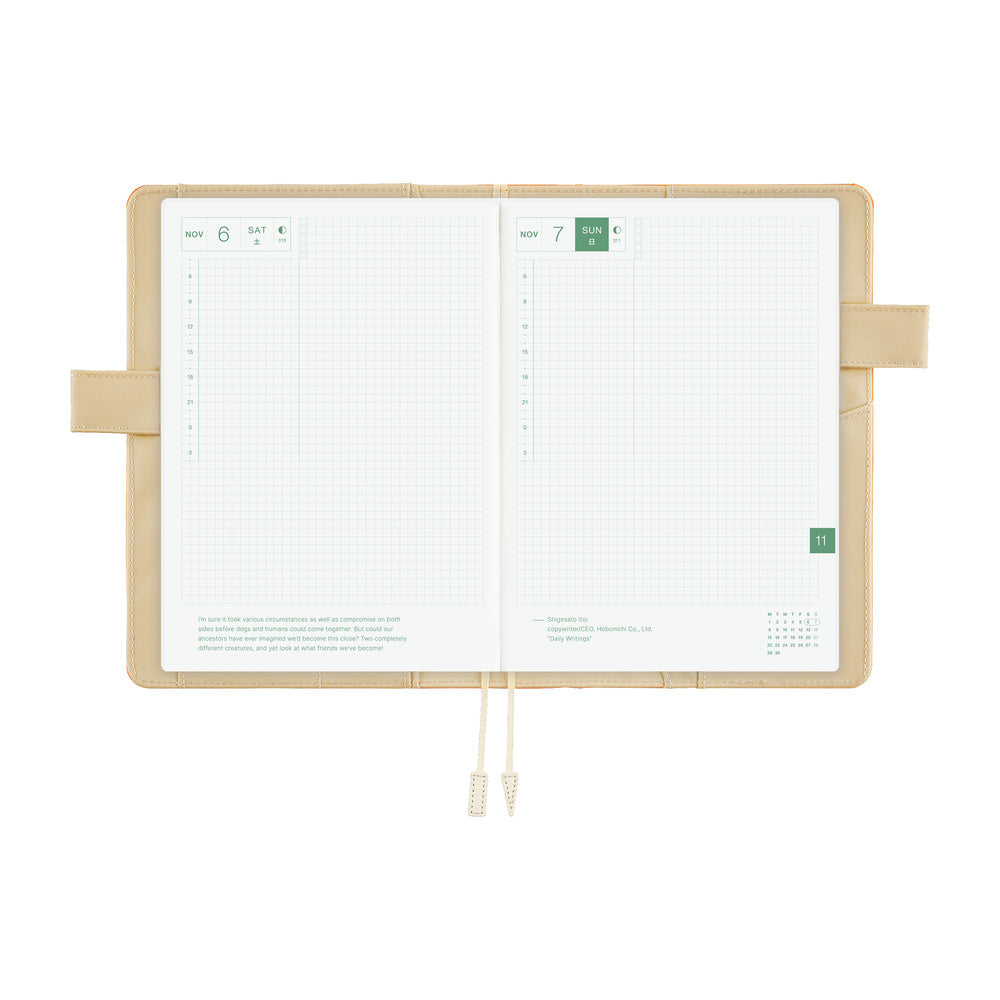 Hobonichi Techo A5 Cousin Cover - Colors: Mango Latte