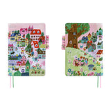 Hobonichi Techo A5 Cousin Cover - Yumi Kitagishi: White Cat Village