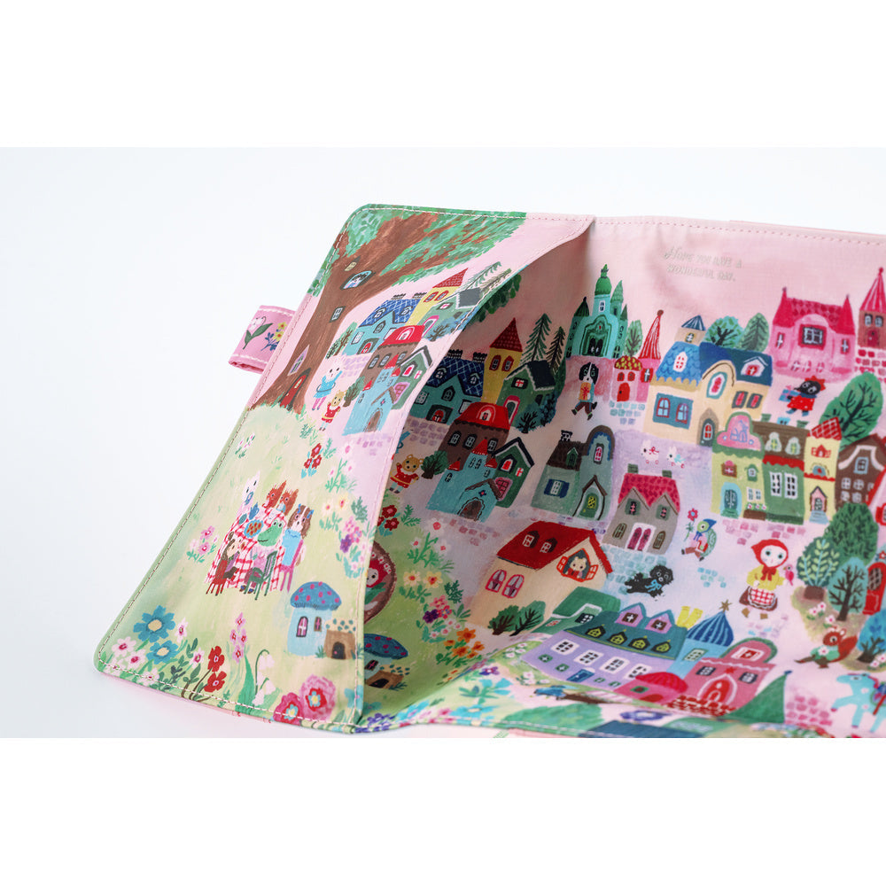Hobonichi Techo A5 Cousin Cover - Yumi Kitagishi: White Cat Village