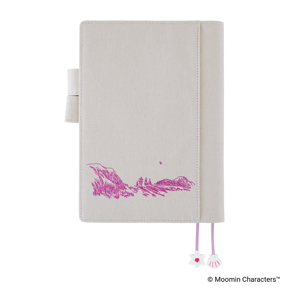 Hobonichi Techo A5 Cousin Cover - Moomin: My Yard (Pink Gray)