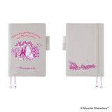 Hobonichi Techo A5 Cousin Cover - Moomin: My Yard (Pink Gray)