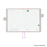 Hobonichi Techo A5 Cousin Cover - Moomin: My Yard (Pink Gray)