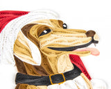 Quilled Holiday Dog Greeting Card
