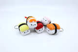 Emii Creations Tiny Nigiri Sushi Keychain -  Shrimp Tuna Salmon Egg