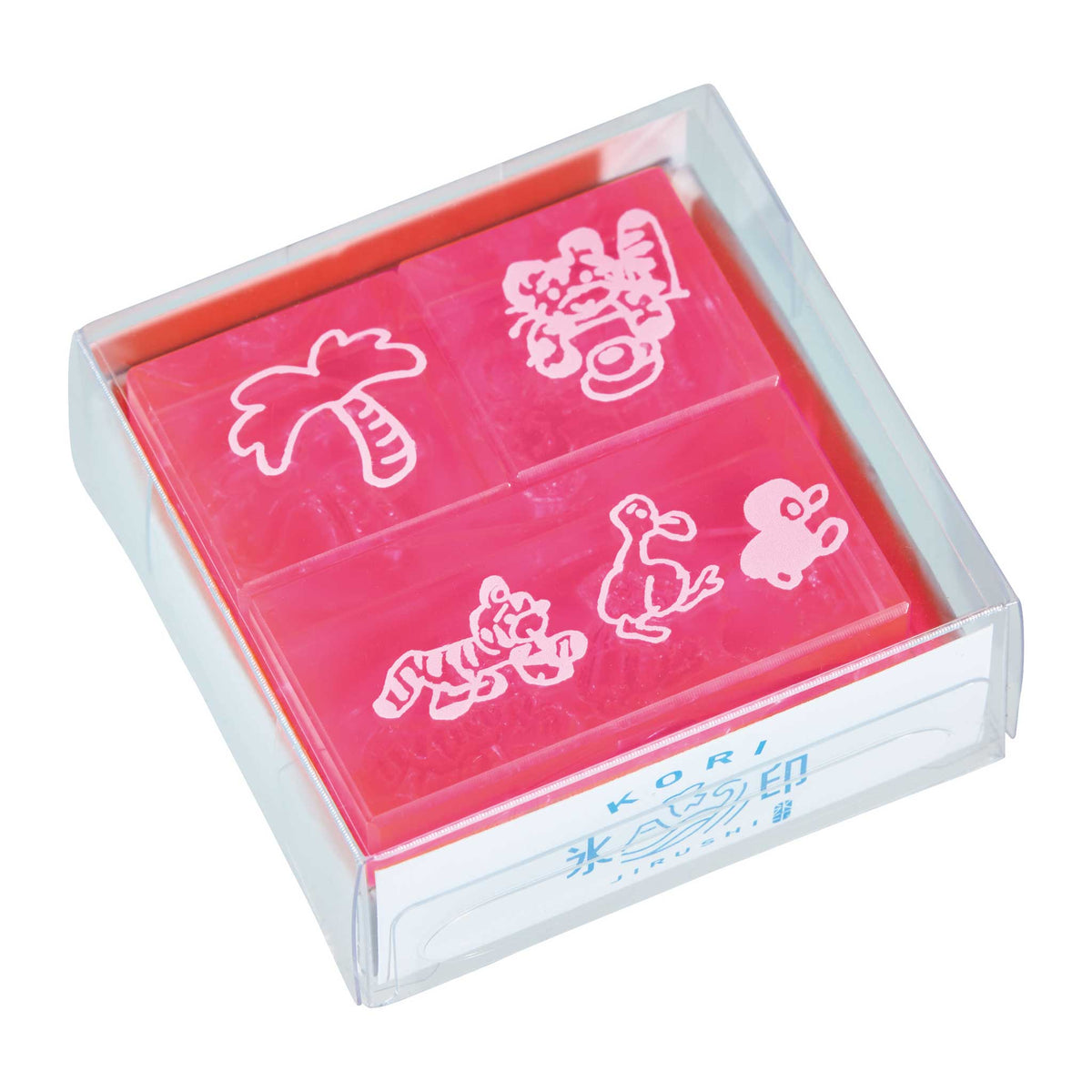 King Jim Kori Jirushi Crystal Clarity Colored Stamp 3 Piece Set