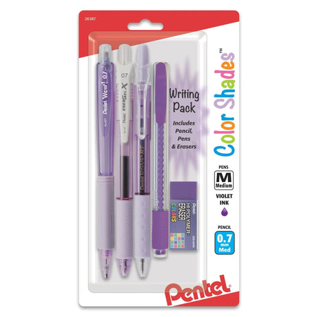 Pentel Color Shades Writing Pack - Pastel Violet