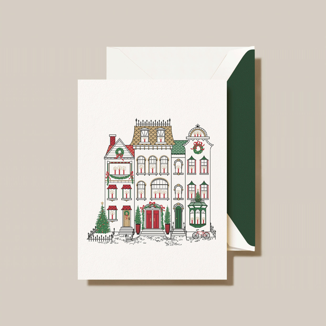Crane Boxed Holiday Cards - Cozy Brownstones