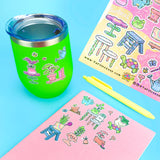 Make Your Own  Planter  Garden Stationery  Sticker Sheet