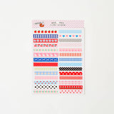 TINYSTORE Tinytapes! 50+ tiny washi tape samplers (2 sheets)