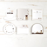 Papier Platz Flake Sticky Notes - Bear Coffee