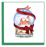 Quilled Snow Globe Christmas Greeting Card