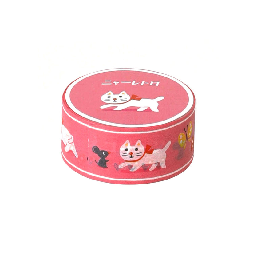 Hightide Masking Tape - White Cat