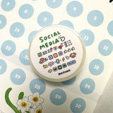 RiN! Studio Social Media Mini Washi Tape