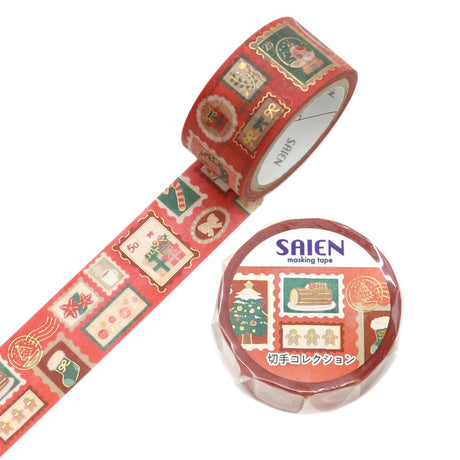 Kamiiso Washi Tape - Christmas Limited - Stamp Collection (Limited Edition)