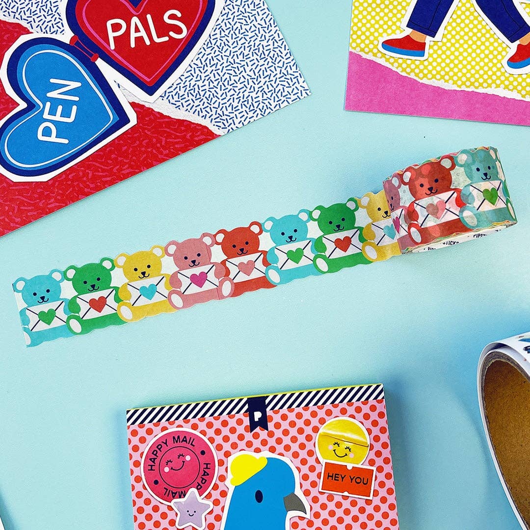 Pipsticks Bear Hugs + Hearts Washi