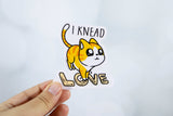 Emii Creations Knead Love Cat Vinyl Sticker