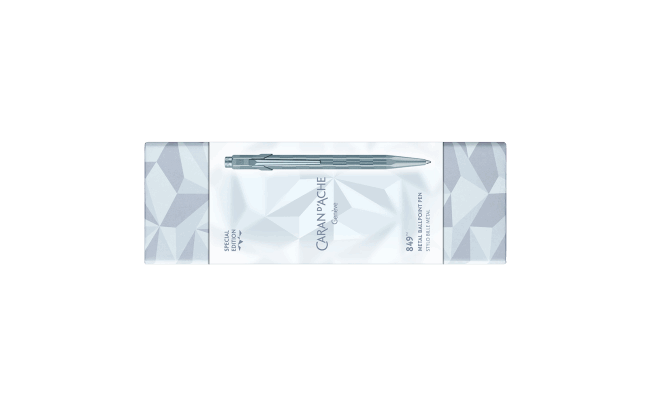 Caran d'Ache 849 Ballpoint Pen - Alpine Frost - Blue (Special Edition)