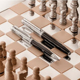 Caran D'Ache Damier Leman Fountain Pen Leather Case Set