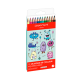 Caran D'Ache Swisscolor 12-Piece Watercolor Pencil Set - Kawaii Collection - Funny Monsters