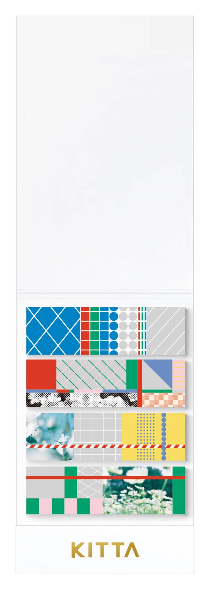 KITTA Portable Washi Decorative Tape -Stamp style Clear -: Bedtime