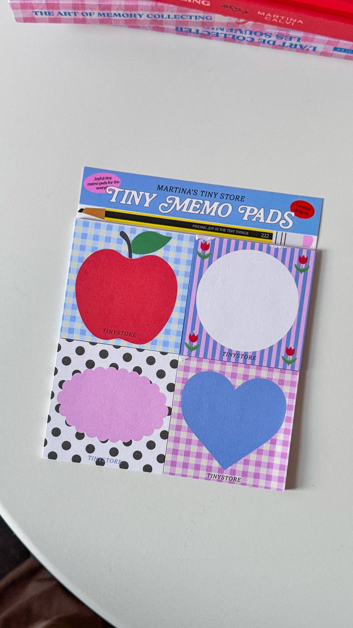 TINY STORE The Cutest Desk Memo pads (4 pack)