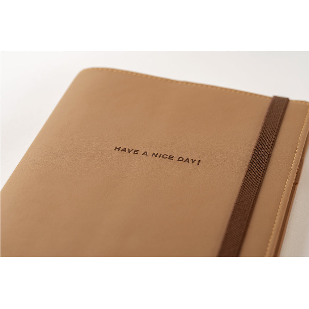 Hobonichi Techo A5 Cousin Cover - Have a Nice Day! (Almond)