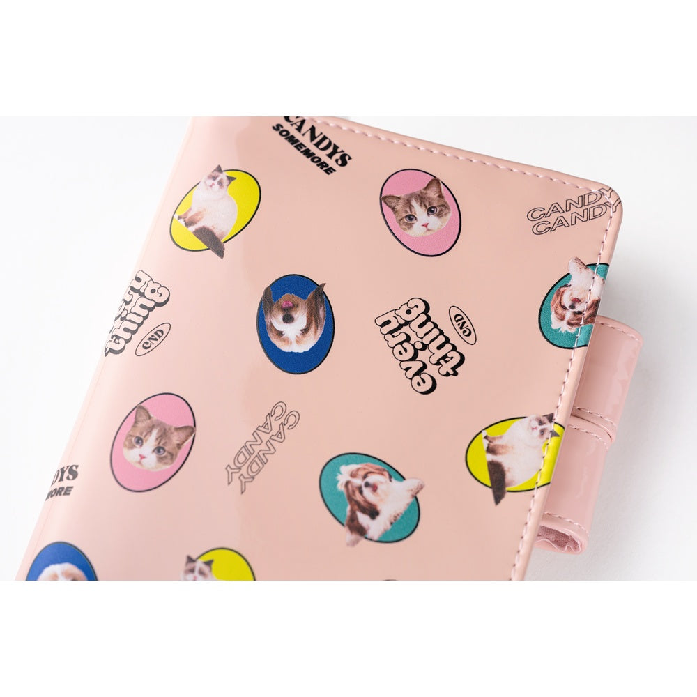 Hobonichi Techo A6 Original Planner Set - Candy Stripper: Random Dog & Cat (Pink)
