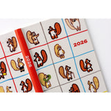 Hobonichi Techo Weeks - 100%ORANGE: Squirrel’s Moving Day (April Start)