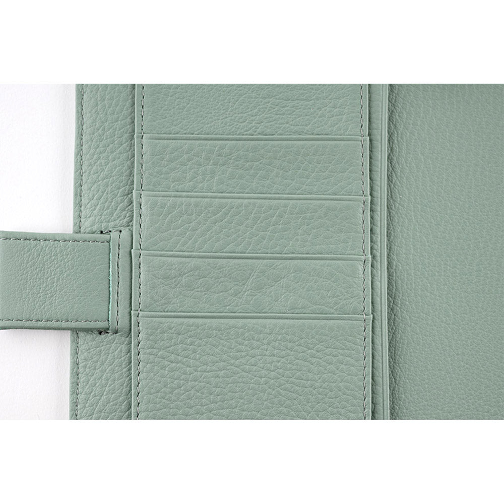 Hobonichi Techo A6 Original Planner Cover - Leather: Water Green