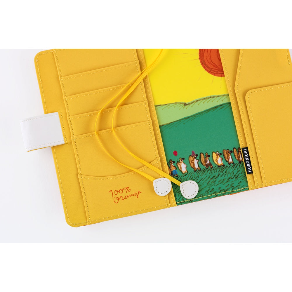 Hobonichi Techo A6 Original Planner Set - 100%ORANGE: Squirrel Squadron