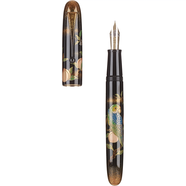 Namiki Yukari Royale Fountain Pen - Parrot with Peach