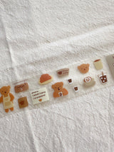 Bloom Paper Studio Bear's Cafe Kiss Cut PET Tape