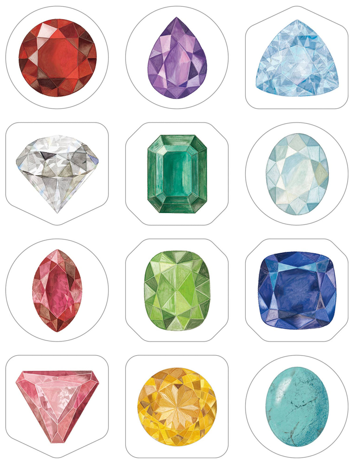 KITTA Portable Decorative Tape -Clear Small -: Gems