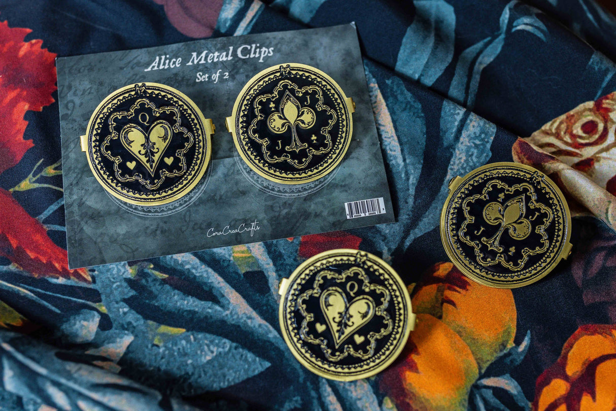 CoraCreaCrafts Alice Metal Clips (Set of 2)