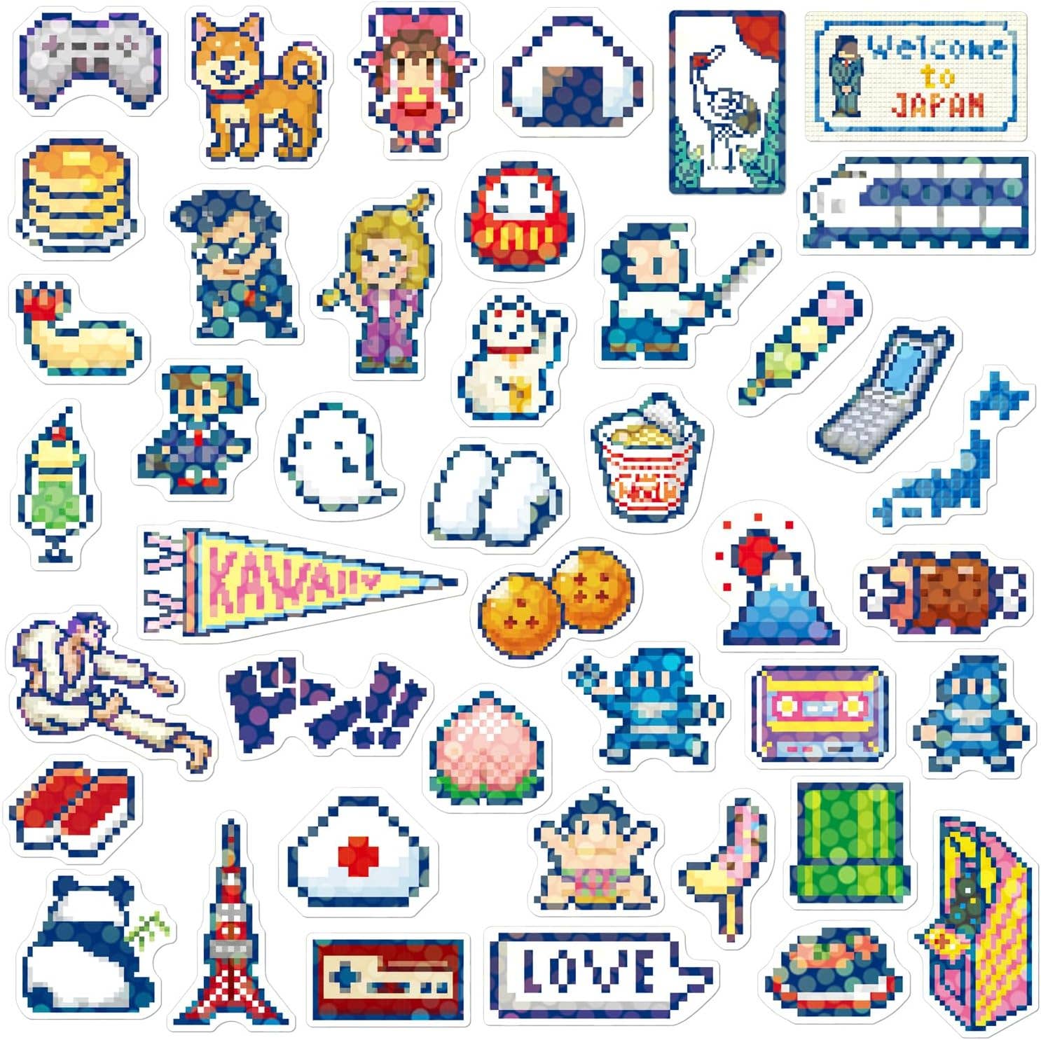 @こうこさんステッカー　☆131枚 Hako Sticker Japanese Culture – Atlas Stationers