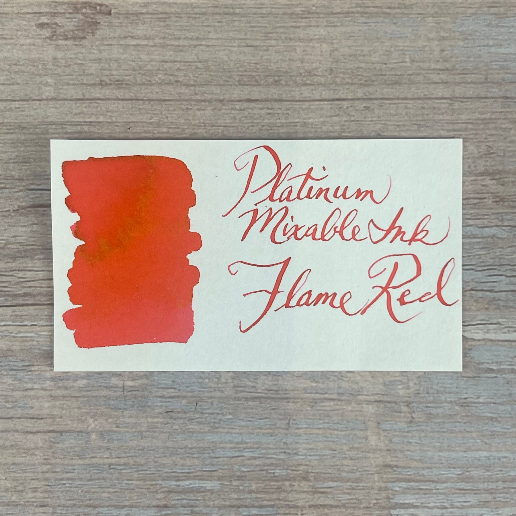 Platinum Mixable Flame Red 20ml Bottled Ink Atlas Stationers