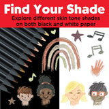 Faber-Castell Black Edition Skin tones Color Pencils - 12 pack