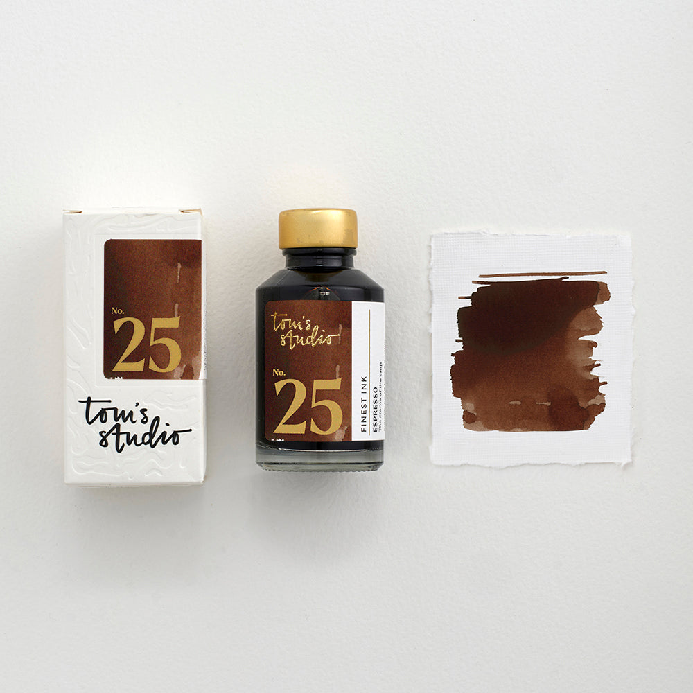 Tom's Studio Espresso 25 - 50ml Bottled Ink – Atlas Stationers