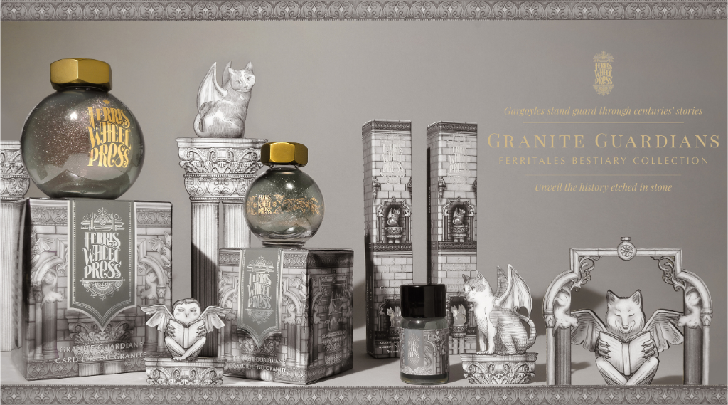 Ferris Wheel Press Bestiary Series - Granite Guardians - 20ml bottled Ink (Special Edition) (Doorbuster)