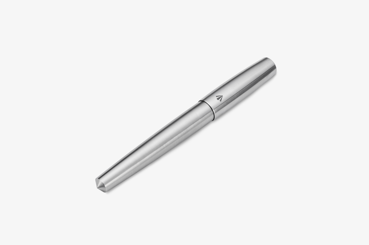 Gravitas Sentry Fountain Pen - Raw Grade 5 Titanium