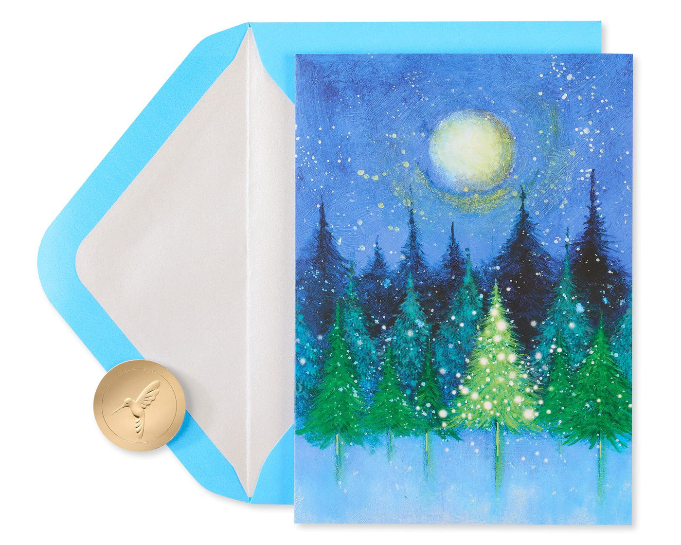Papyrus Boxed Cards - Holiday Trees Under The Moon