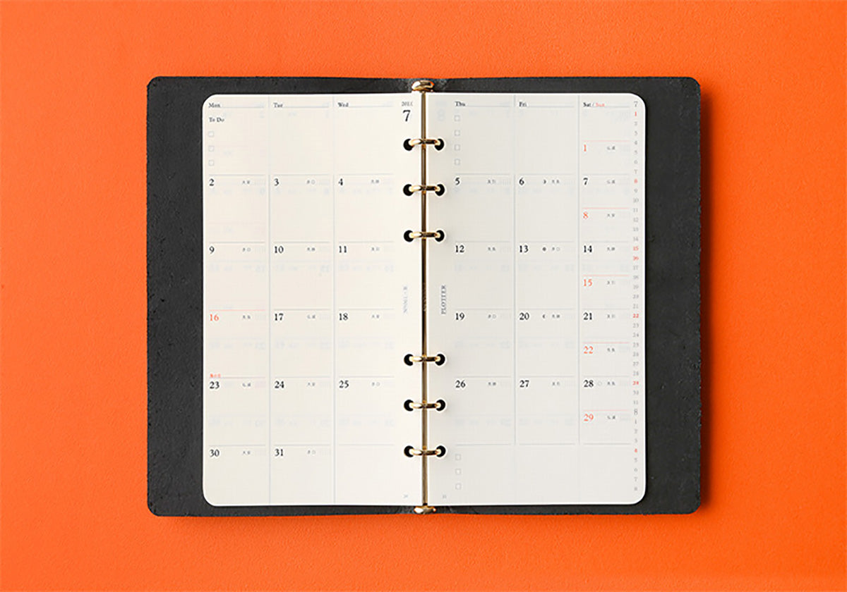Plotter Monthly Schedule - Bible Size
