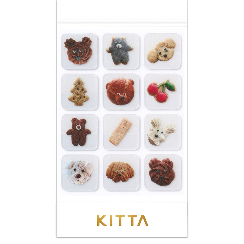 KITTA Portable Washi Decorative Tape - Clear - Cookies
